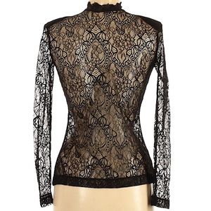 Lace long sleeved top